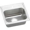 17" x 16" x 5-1/2" 18 Gauge Stainless Steel Single Bowl Quick-Clip Drop-in ADA Kitchen Sink with 1 Faucet Hole in Lustrous Satin 17" x 16" x 5-1/2" 18 Gauge Stainless Steel Single Bowl Quick-Clip Drop-in ADA Kitchen Sink with 1 Faucet Hole in Lustrous Satin