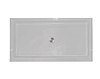 60-in x 32-in Rectangular Alcove Acrylic Shower Base with Center Drain and Low EasyStep Threshold, in White
