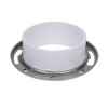 Oatey 3" x 4" PVC closet flange w/SS ring w/o test cap