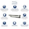 Transolid JGBS20-BS Transolid JGBS20-BS Jocelyn 20-in Grab Bar Shelf; Brushed Stainless