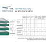 Transolid LSD297006C-PC Lyna 29-in x 70-in Pivot Shower Door, Polished Chrome 