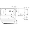 Mustee T6030RBN Topaz Fiberglass Right Hand Bathtub in Bone