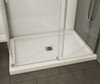 48in x 36in Rectangular Corner Right Acrylic Shower Base with Center Drain, in White 48in x 36in Rectangular Corner Right Acrylic Shower Base with Center Drain, in White