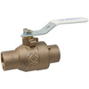 Nibco NJ83HXA S-585-66-LF 1 SOLDER FULL PORT SS TRIM, Two-Piece Bronze Ball Valve - Lead-free