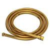 Rohl 16295ULB 59-in Metal Shower Hose, Unlacquered Brass