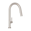 R7581LMSTN-2 Lux Modern Pulldown Kitchen Faucet with Metal Lever Handle, Satin Nickel