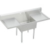 Elkay WNSF8136LR1 Commercial Scullery Sink with Single Faucet Hole in Buffed Satin