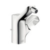 Bidet Faucet with Metal Knob Handle and Horizontal Spray in Chrome