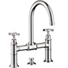 Axor 16510001 Bathroom Faucet Widespread Faucet with Cross Handles in Chrome