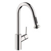 Hansgrohe 14877001 Talis S Pull-Down Kitchen Faucet with High-Arc Spout, Magnetic Docking, Non-Locking Spray Diverter in Chrome Hansgrohe 14877001 Talis S Pull-Down Kitchen Faucet with High-Arc Spout, Magnetic Docking, Non-Locking Spray Diverter in Chrome