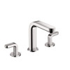 Hansgrohe Metris S 31067001 Bathroom Faucet Widespread Faucet with Lever Handles in Chrome
