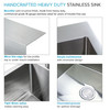 Transolid LSA1-252212-BS 25-in x 22-in x 12-in Stainless Steel Dual-Mount Laundry/Utility Sink Kit with Accessories