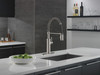 Delta 18803-SP-DST Antoni Single Handle Pull Down Spring Kitchen Faucet, Spotshield Stainless