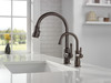 9190-RB-DST Broderick Single Handle Pull Down Kitchen Faucet, Venetian Bronze
