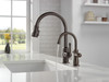 9190-RB-DST Broderick Single Handle Pull Down Kitchen Faucet, Venetian Bronze