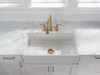Delta 2390L-CZ-DST Broderick Two Handle Pull Down Bridge Kitchen Faucet, Champagne Bronze