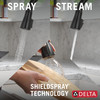 Delta 19877Z-BLSD-DST Capertee Single Handle Pull Down Kitchen Faucet with Soap Dispenser and ShieldSpray Technology, Matte Black