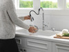 Delta 19877Z-SD-DST Capertee Single Handle Pull Down Kitchen Faucet with Soap Dispenser and ShieldSpray Technology, Chrome