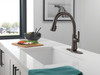 Delta 9179-RB-DST Coranto Single Handle Pull Down Kitchen Faucet, Venetian Bronze