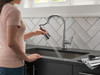 9182T-AR-PR-DST Emmeline Single Handle Pull Down Kitchen Faucet with Touch2O Technology, Lumicoat Arctic Stainless