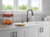 Delta 19831Z-RBSD-DST Hazelwood Single Handle Pull Down Kitchen Faucet with Soap Dispenser and ShieldSpray Technology, Venetian Bronze