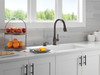 Delta 19831Z-RBSD-DST Hazelwood Single Handle Pull Down Kitchen Faucet with Soap Dispenser and ShieldSpray Technology, Venetian Bronze
