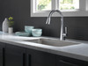 Delta 19802Z-DST Lenta Single Handle Pull Down Kitchen Faucet, Chrome