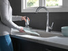 Delta 19802Z-DST Lenta Single Handle Pull Down Kitchen Faucet, Chrome