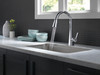 Delta 19802Z-DST Lenta Single Handle Pull Down Kitchen Faucet, Chrome