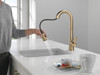 9991-CZ-PR-DST Monrovia Single Handle Pull Down Bar or Prep Faucet, Lumicoat Champagne Bronze