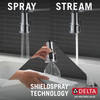 Delta 18804Z-DST Theodora Single Handle Pull Down Spring Kitchen Faucet, Chrome