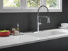 Delta 18804Z-DST Theodora Single Handle Pull Down Spring Kitchen Faucet, Chrome
