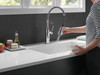 Delta 18804Z-DST Theodora Single Handle Pull Down Spring Kitchen Faucet, Chrome