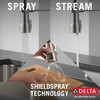 Delta 18804Z-SP-DST Theodora Single Handle Pull Down Spring Kitchen Faucet, Spotshield Stainless