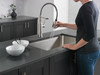 Delta 18804Z-SP-DST Theodora Single Handle Pull Down Spring Kitchen Faucet, Spotshield Stainless