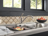 Delta 100-SS-DST Classic Single Handle Kitchen Faucet, Stainless