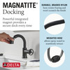 Delta 558HAR-BLPD-DST Trinsic Single Handle Pull Down Bathroom Faucet, Matte Black