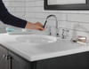 Delta 3597-PD-DST Cassidy Two Handle Widespread Pull Down Bathroom Faucet, Chrome