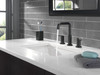Delta 35849LF-BL Nicoli Two Handle Widespread Bathroom Faucet, Matte Black