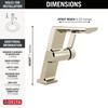 699-PN-PR-DST Pivotal Single Handle Mid-Height Vessel Bathroom Faucet, Lumicoat Polished Nickel