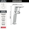799-PR-DST Pivotal Single Handle Vessel Bathroom Faucet, Lumicoat Chrome