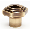 Alno Geometric A1535-PA Knob Transitional 1-1/4-in in Polished Antique