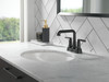 Delta 2536-BLMPU-DST SAYLOR Two Handle Centerset Bathroom Faucet, Matte Black