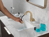 Delta 5776-CZPD-PR-DST Stryke Single Handle Pull Down Bathroom Faucet, Lumicoat Champagne Bronze