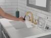 Delta 35775-CZPD-PR-DST Stryke Two Handle Widespread Pull Down Bathroom Faucet, Lumicoat Champagne Bronze