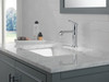 Delta 589-PR-LPU-DST Tetra Single Handle Bathroom Faucet, Lumicoat Chrome