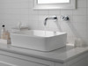 Delta T3558LF-WL Trinsic Two Handle Wall Mount Bathroom Faucet Trim, Chrome