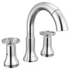 Delta 3558-PD-DST Trinsic Two Handle Widespread Pull Down Bathroom Faucet, Chrome