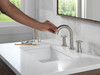 Delta 3558-SSPD-DST Trinsic Two Handle Widespread Pull Down Bathroom Faucet, Stainless
