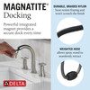 Delta 3558-SSPD-DST Trinsic Two Handle Widespread Pull Down Bathroom Faucet, Stainless